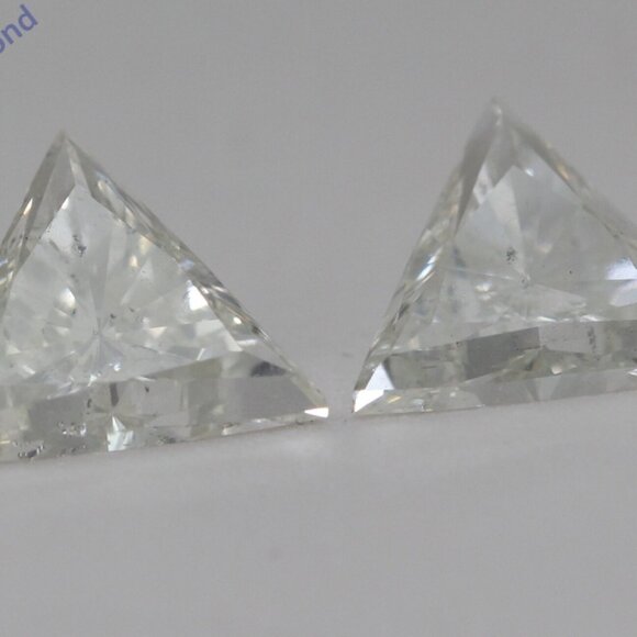 Natural Mined Diamond Studs 14K Gold (2.89 Ct J K Si1 Si2) C54100021 - Picture 4 of 6